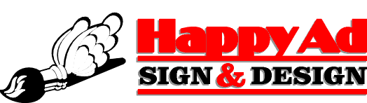 Happy Ad Sign & Design